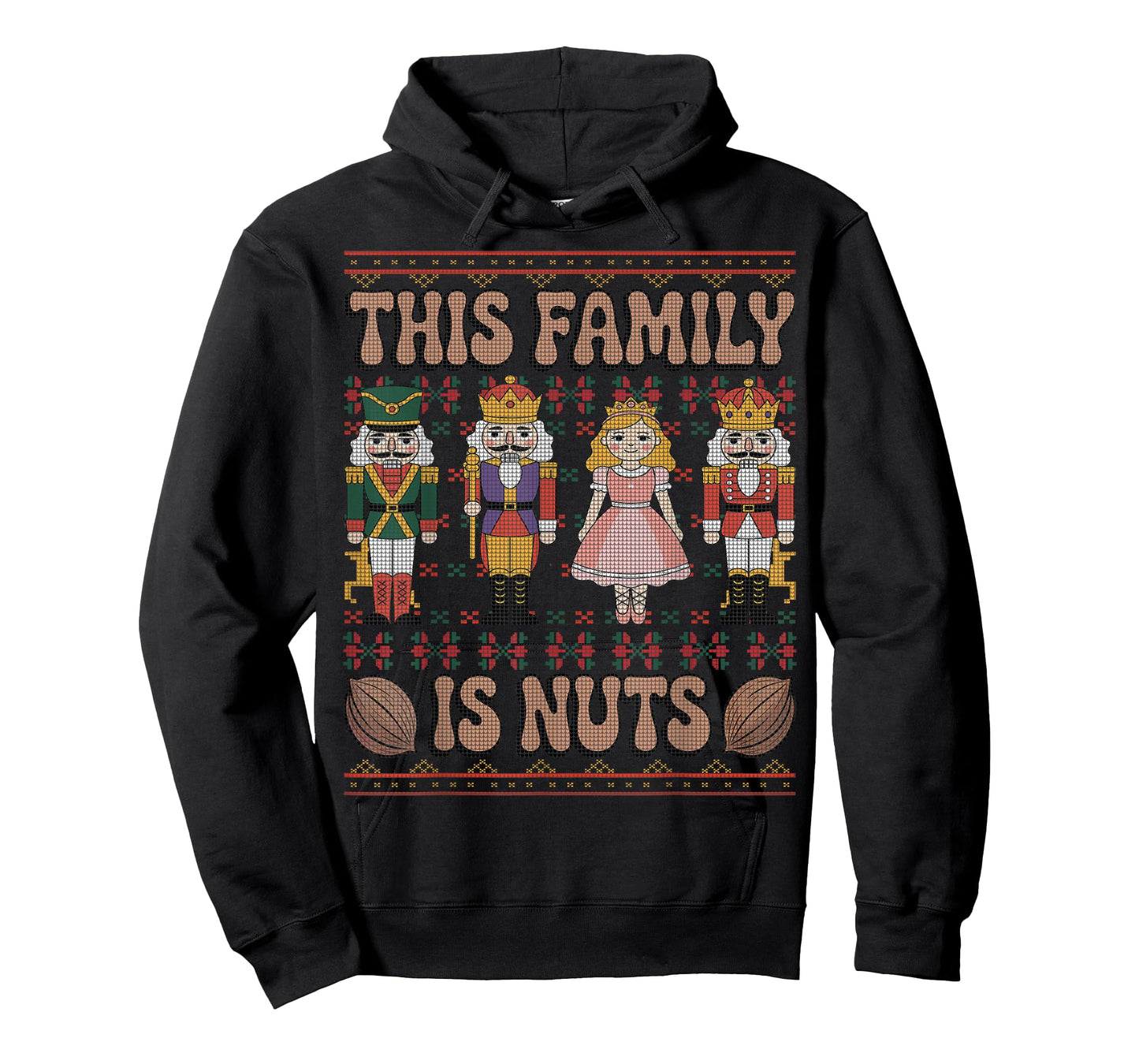 This Family is Nuts Funny Nutcracker Squad Kids Ugly Sweater T-Shirt