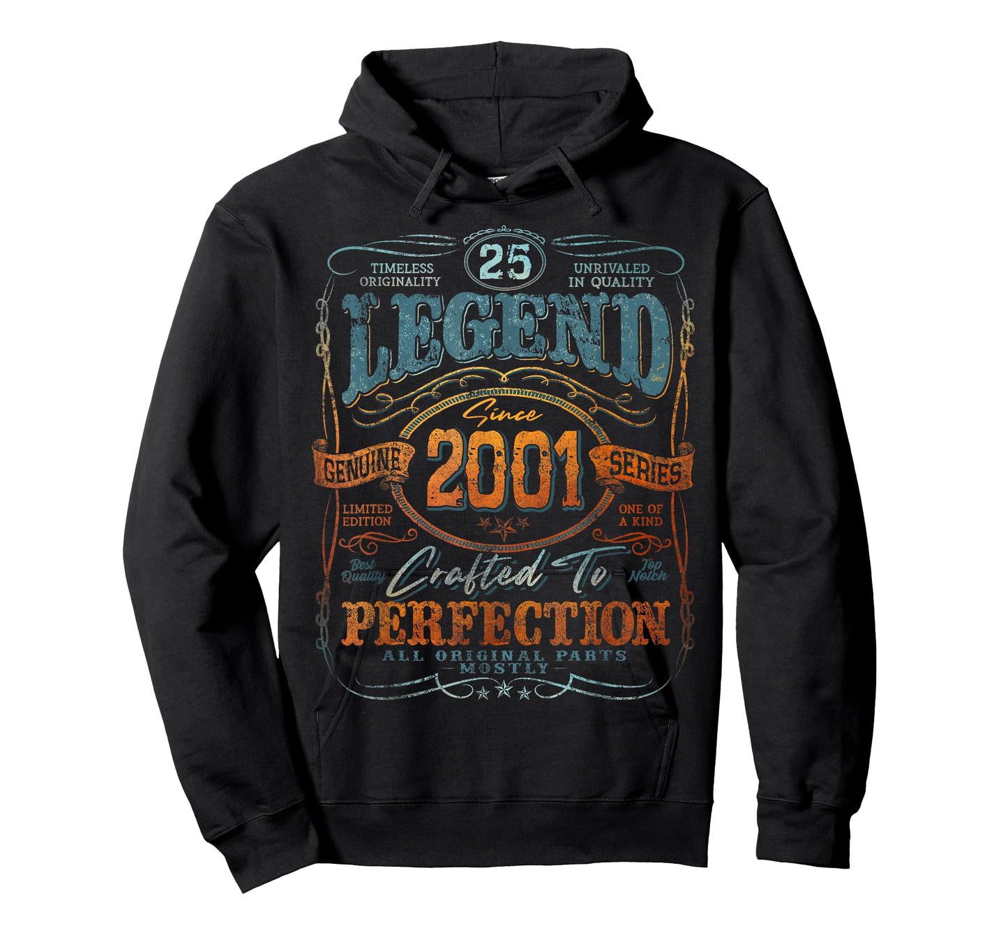 Vintage 2001 Limited Edition Shirt 25 Year Old 25th Birthday T-Shirt