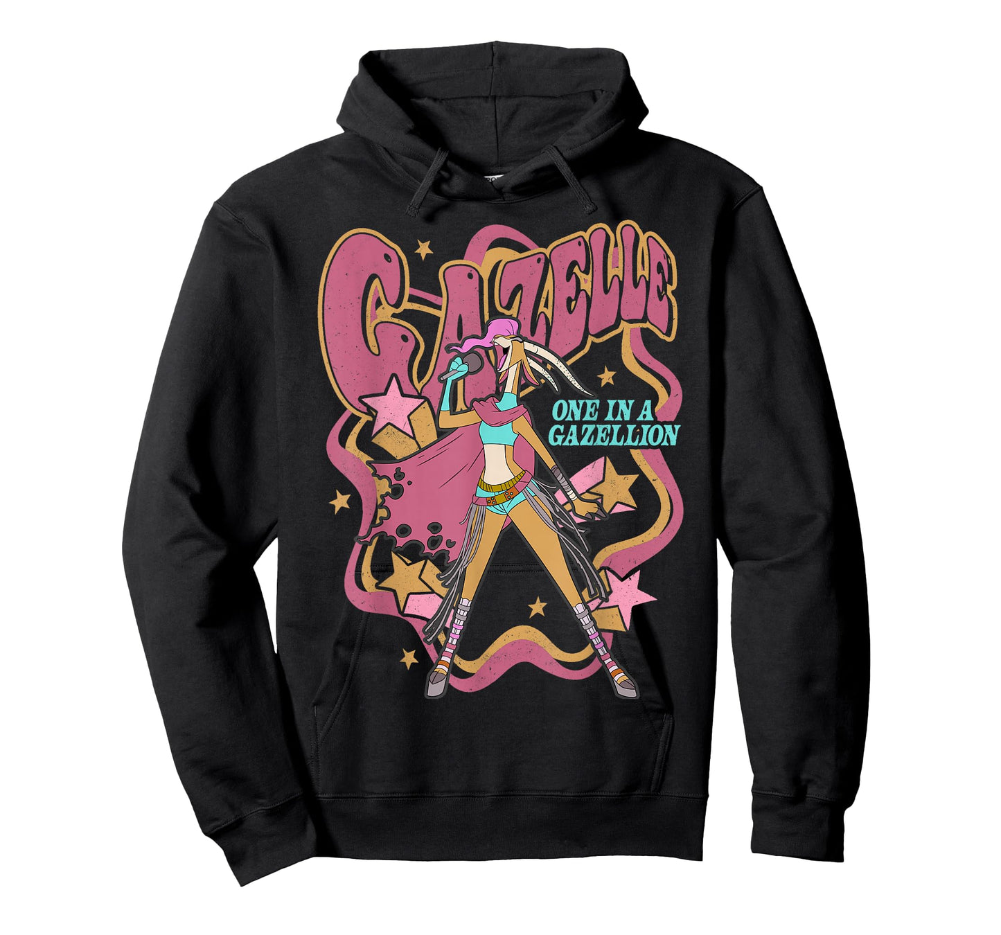 Disney Zootopia 2 Gazelle One in A Gazellion Vintage Poster T-Shirt