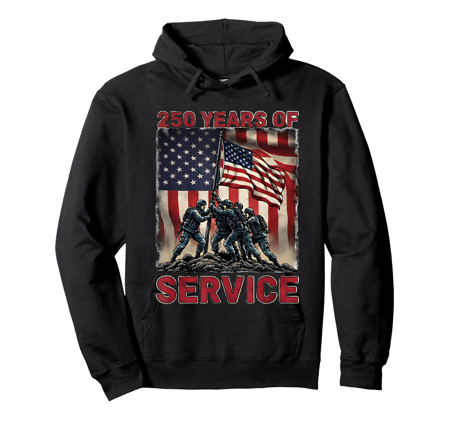Service 250 Years 1776-2026 250th Birthday T-Shirt