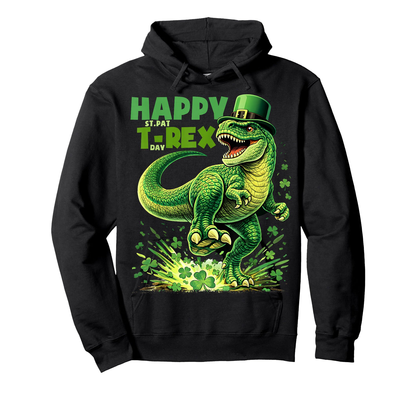 Happy St Pat T-Rex Day Dinosaur St Patricks Day Boys Toddler T-Shirt