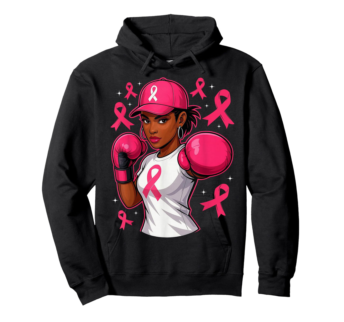 Black African American Women Breast Cancer Awareness Support T-Shirt
