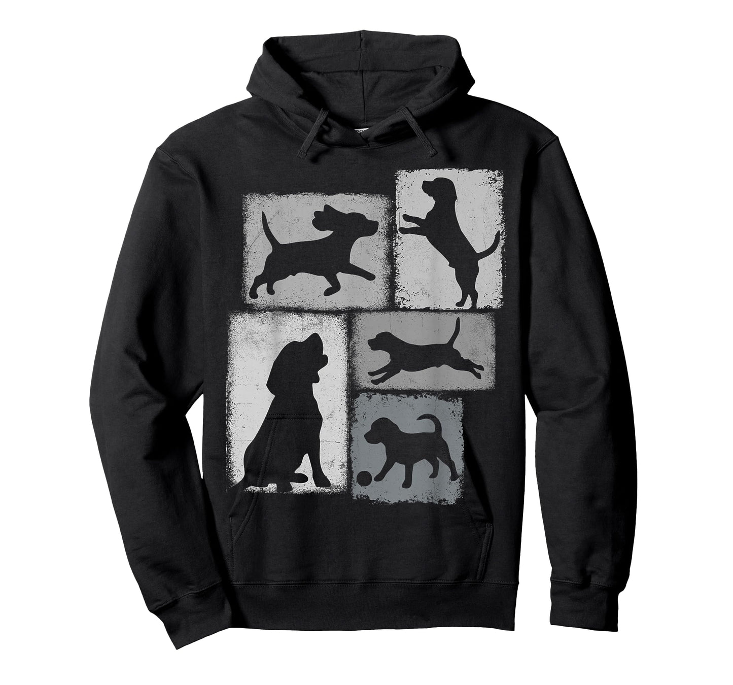 Beagle Dad Mom Vintage Collage Dog Lover T-Shirt