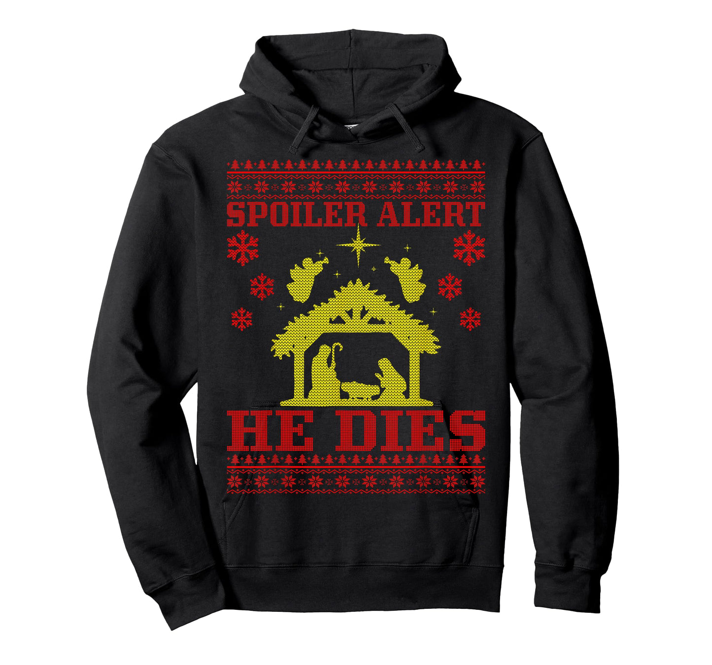 Spoiler-Alert He Christmas Ugly Sweater Nativity T-Shirt