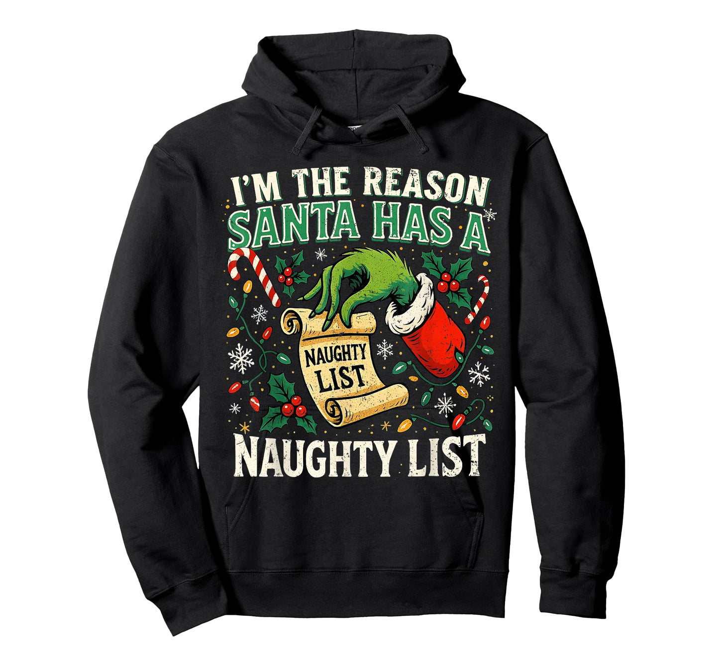 I’m The Reason Santa Has a Naughty List Funny Xmas T-Shirt