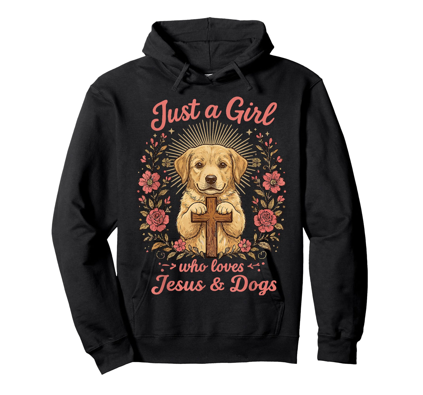 Just a Girl who Loves Jesus and Dogs Christian Dog Lover T-Shirt