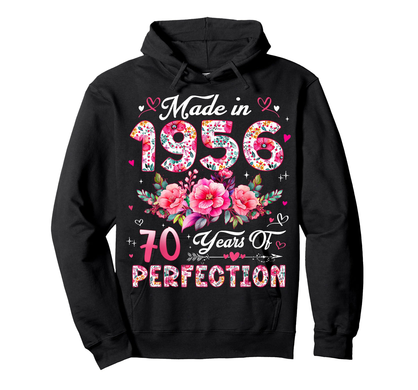 70 Year Old Made in 1956 Floral 70th Birthday Women T-Shirt