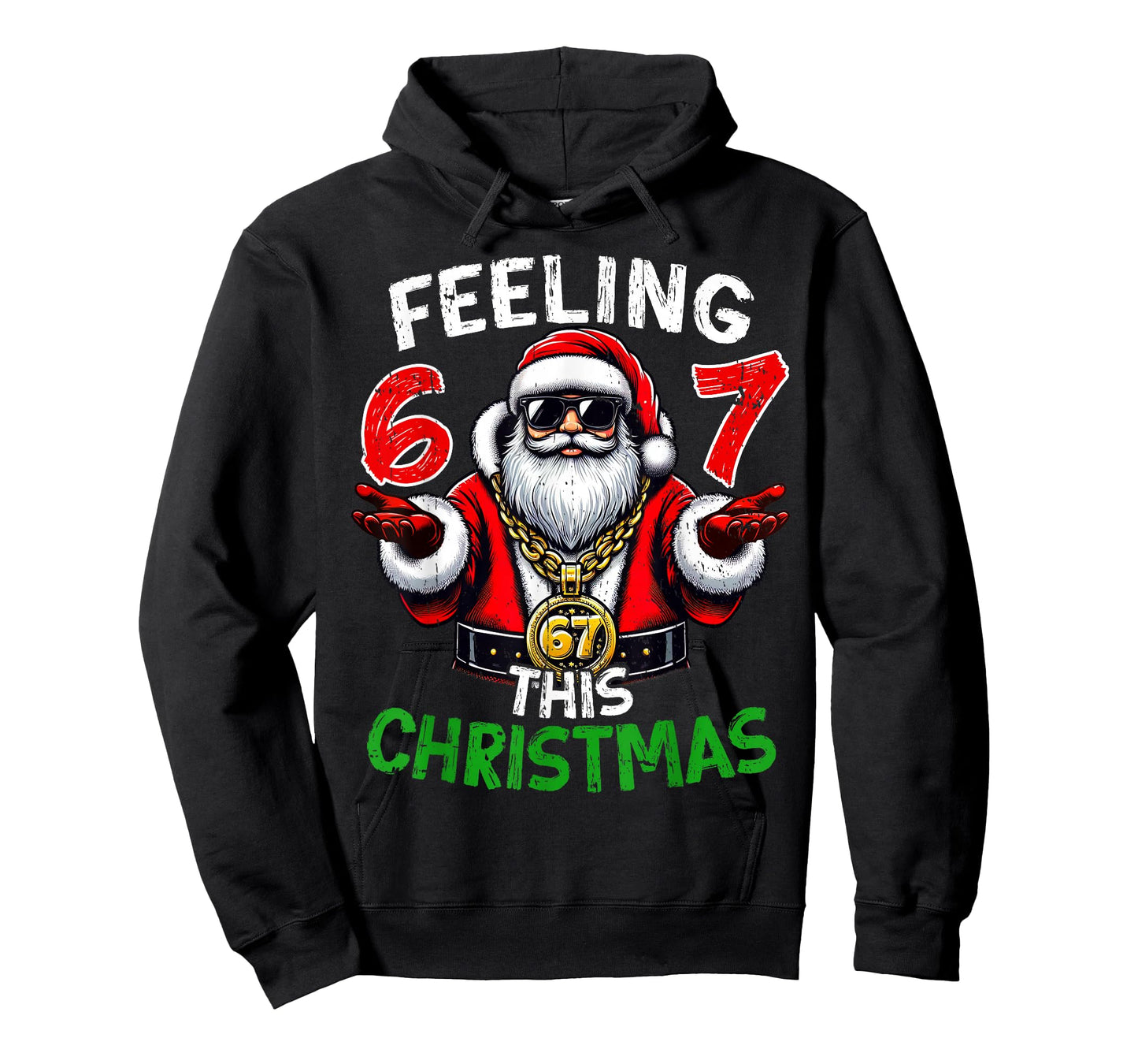 Funny 67 Santa Christmas Shirts Kids Teen Boys 6-7 Six Seven T-Shirt