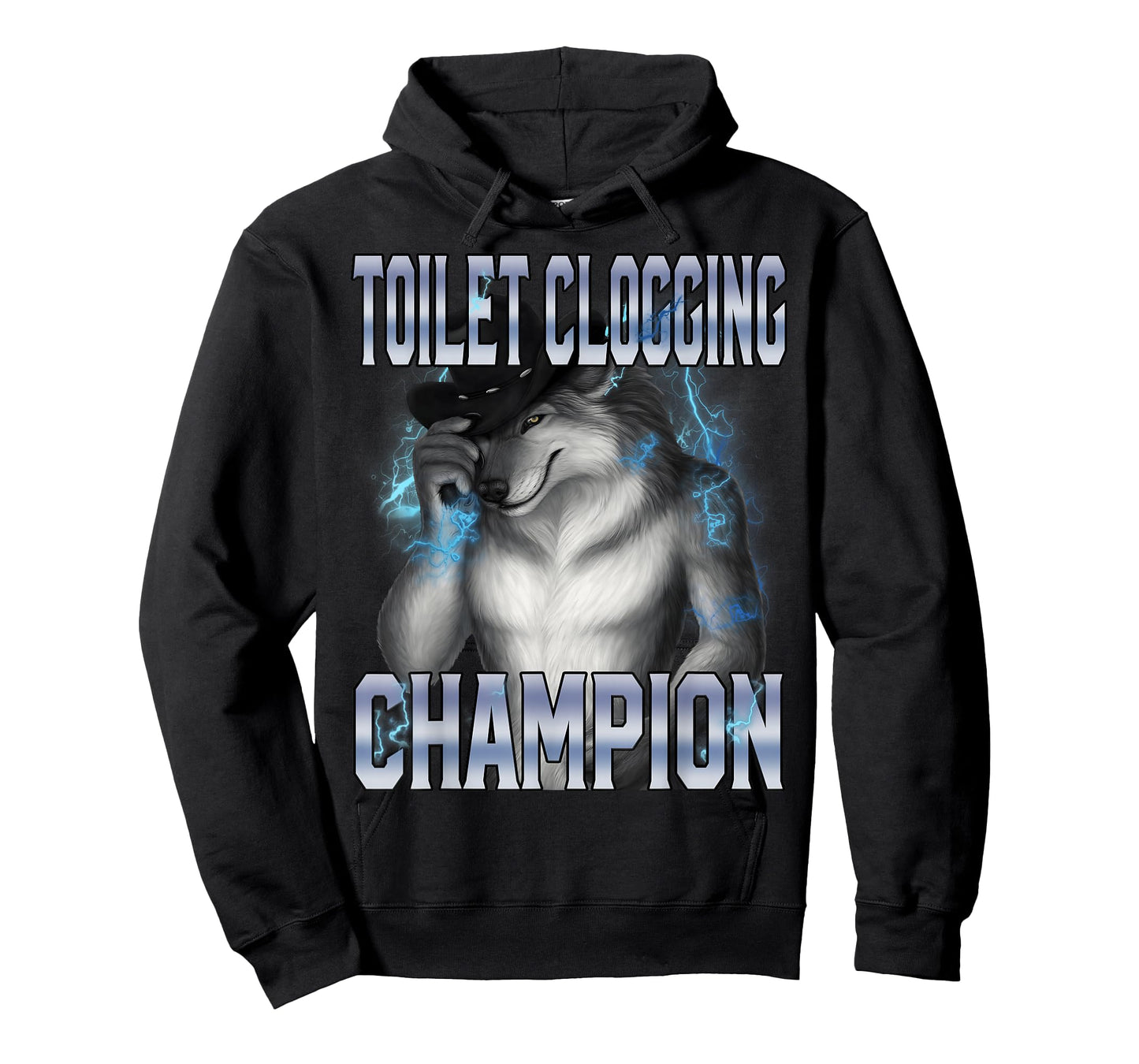 Toilet Clogging Champion Werewolf Meme Funny Stupid Meme T-Shirt