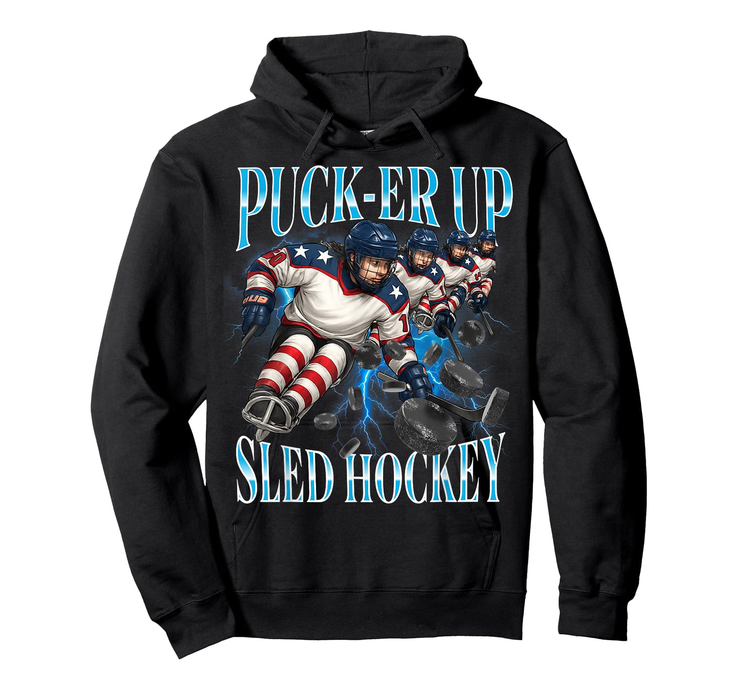 Puck-er Up SLED Hockey Women’s and Girls' Team Sports T-Shirt