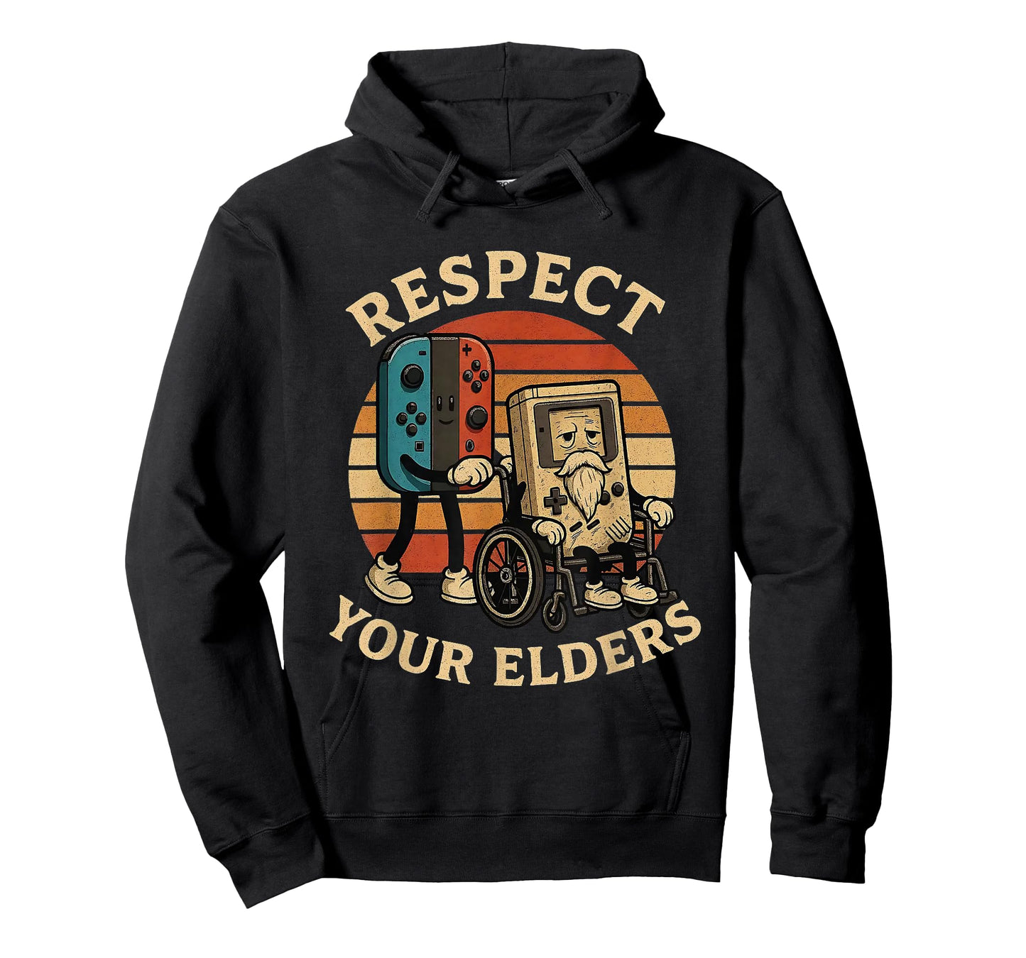 Respect Your Elders Funny Retro Gaming Tech Quote T-Shirt
