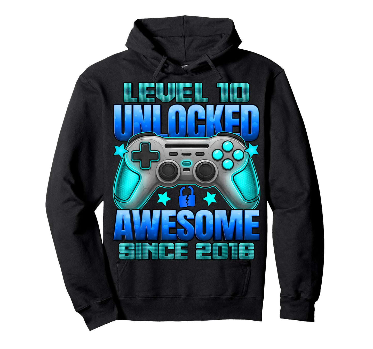 Level 10 Unlocked 10 Year Old Gifts Boys 10th Birthday Boy T-Shirt