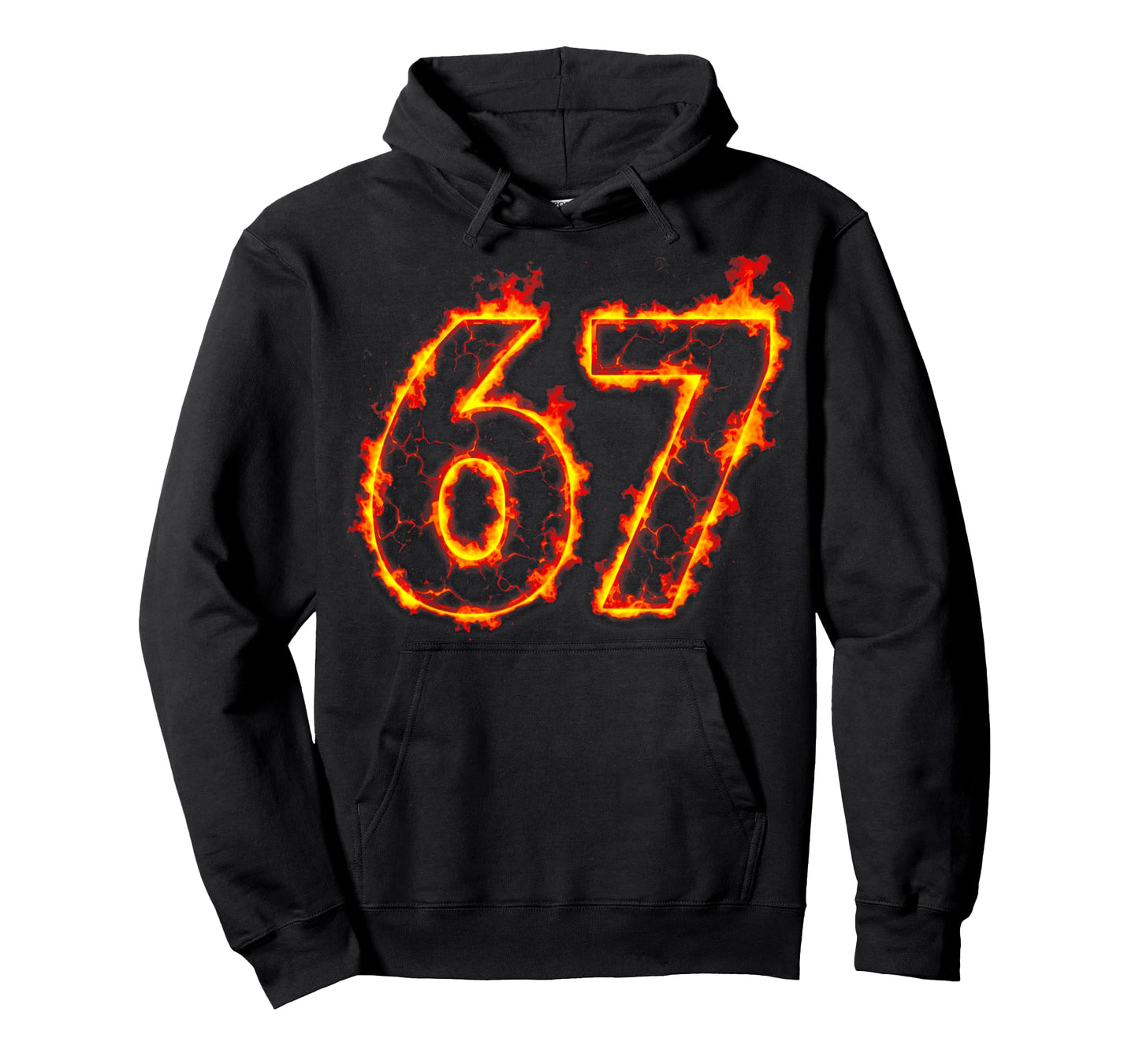 67 Flame Number Six Seven Meme 67 Kids T-Shirt