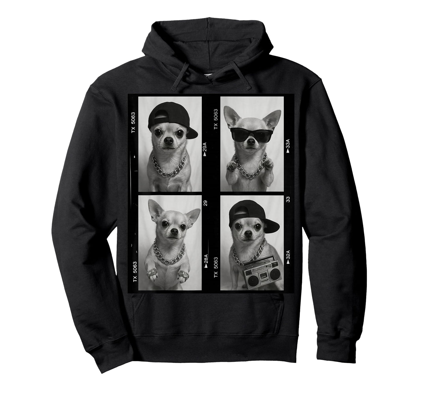 Retro Chihuahua Funny Animal Photobooth T-Shirt