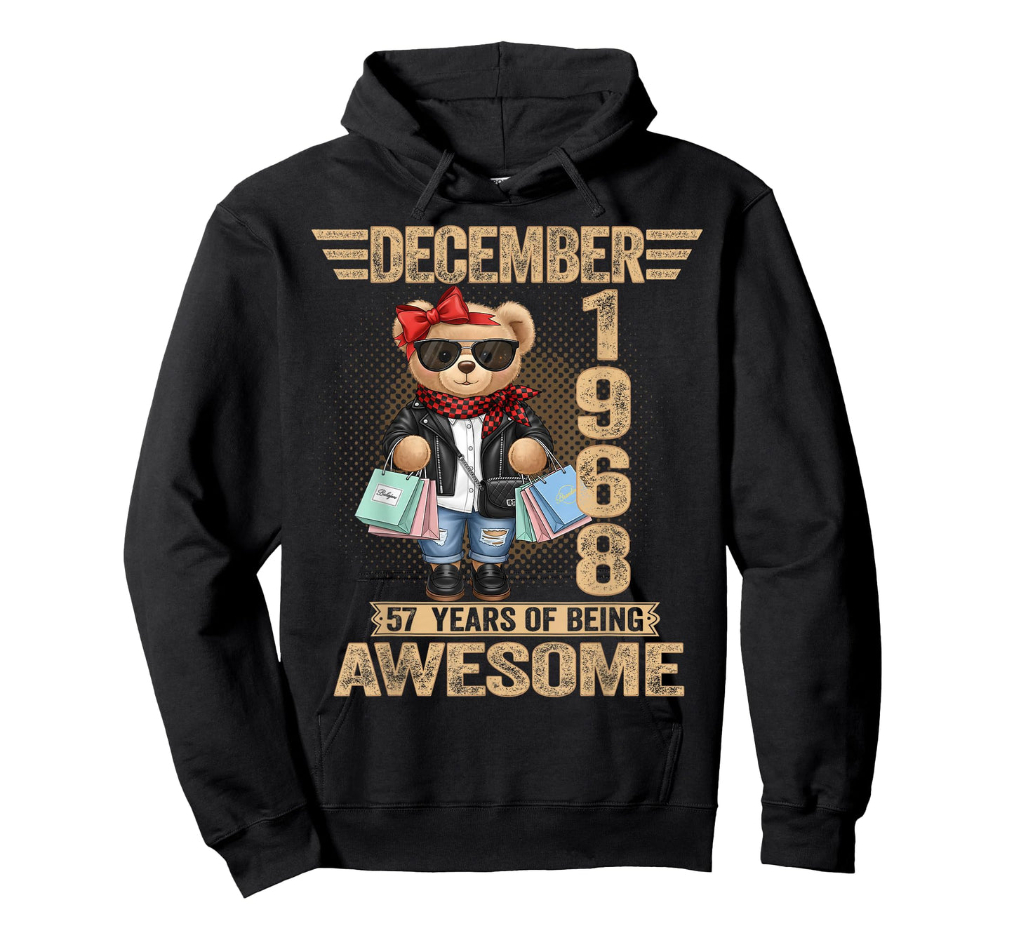 57 Year Old December 1968 Teddy Bear 57th Birthday Women T-Shirt