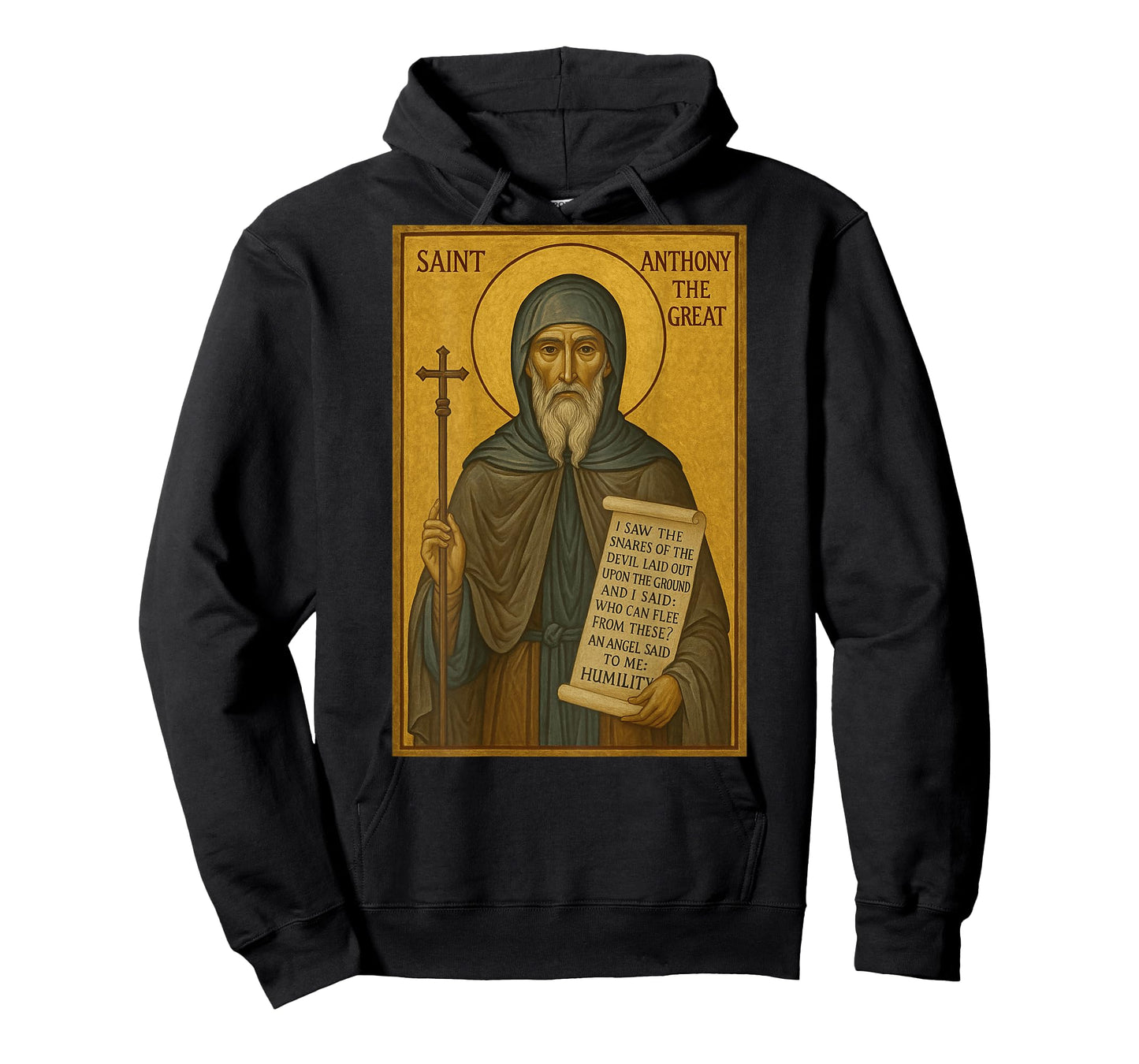 Christian Orthodox Icon of St Anthony The Great T-Shirt