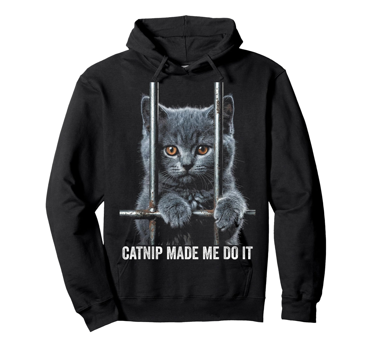 Catnip Made Me Do It Cat Prison Bars Cat Jail T-Shirt