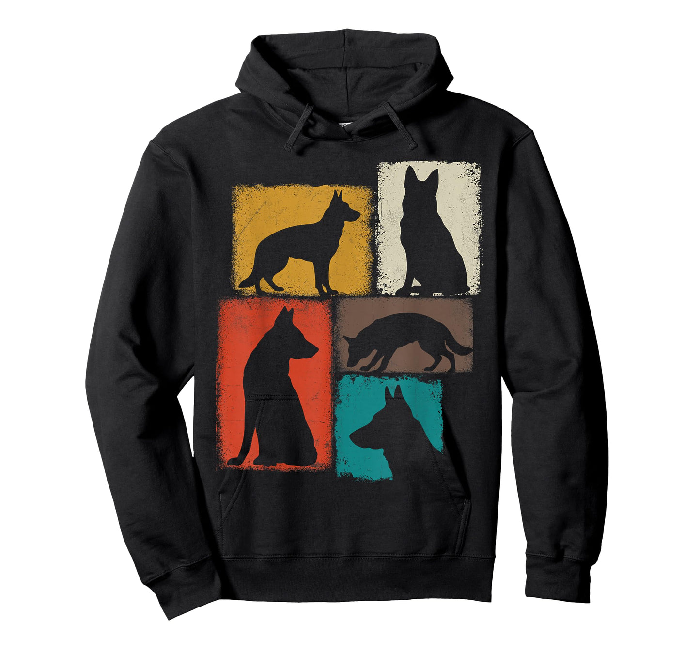 Shepherd Vintage Collage German Shepherd Mom Dad Dog Lover T-Shirt