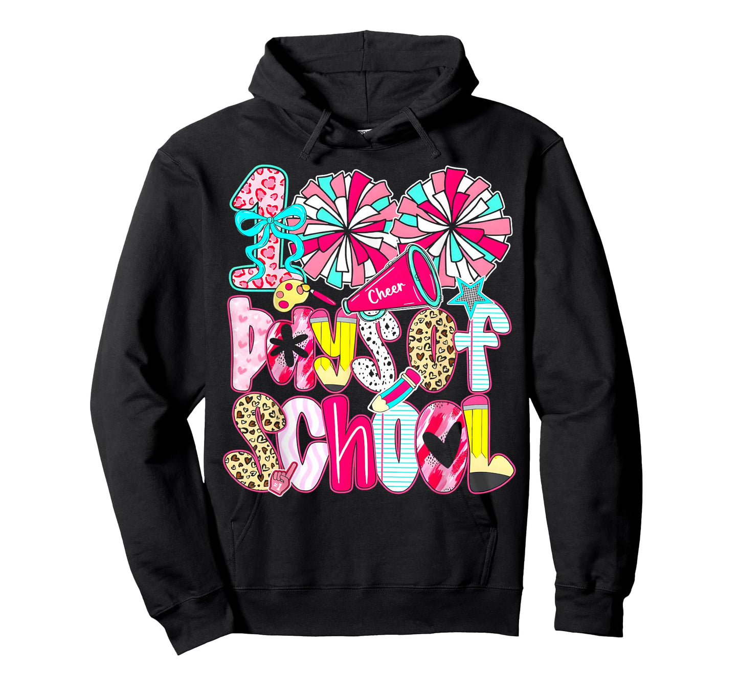 100 Days of School Cheer Teachers Kids 100th Day of School T-Shirt