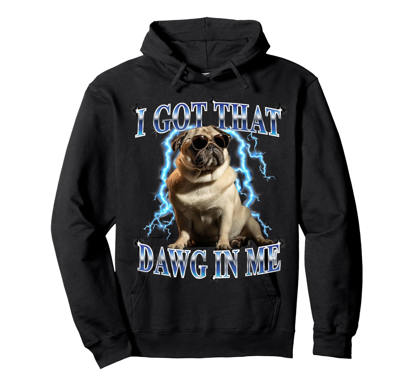 Funny Mens & Womens Retro Vintage Heavy Metal Pug Dog Lover T-Shirt