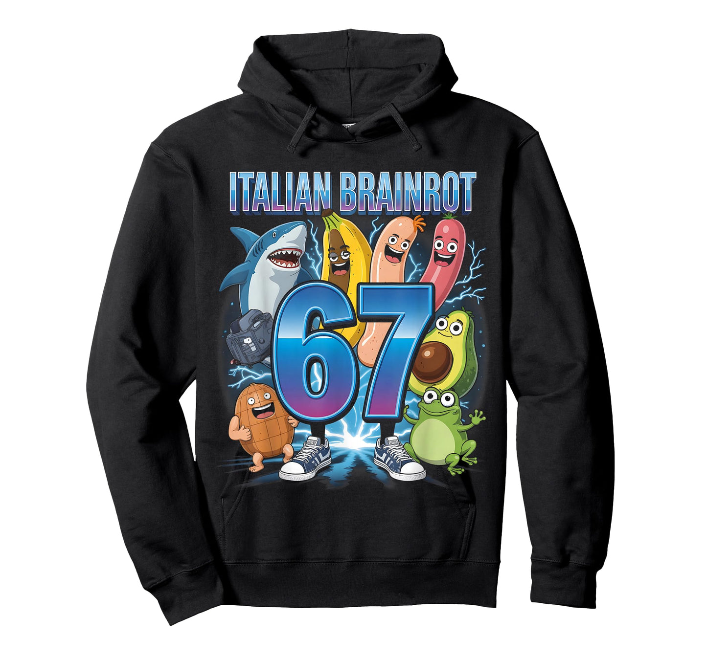 67 Brainrot Italian Meme Funny 67 Kids Costume Six Seven 6-7 T-Shirt