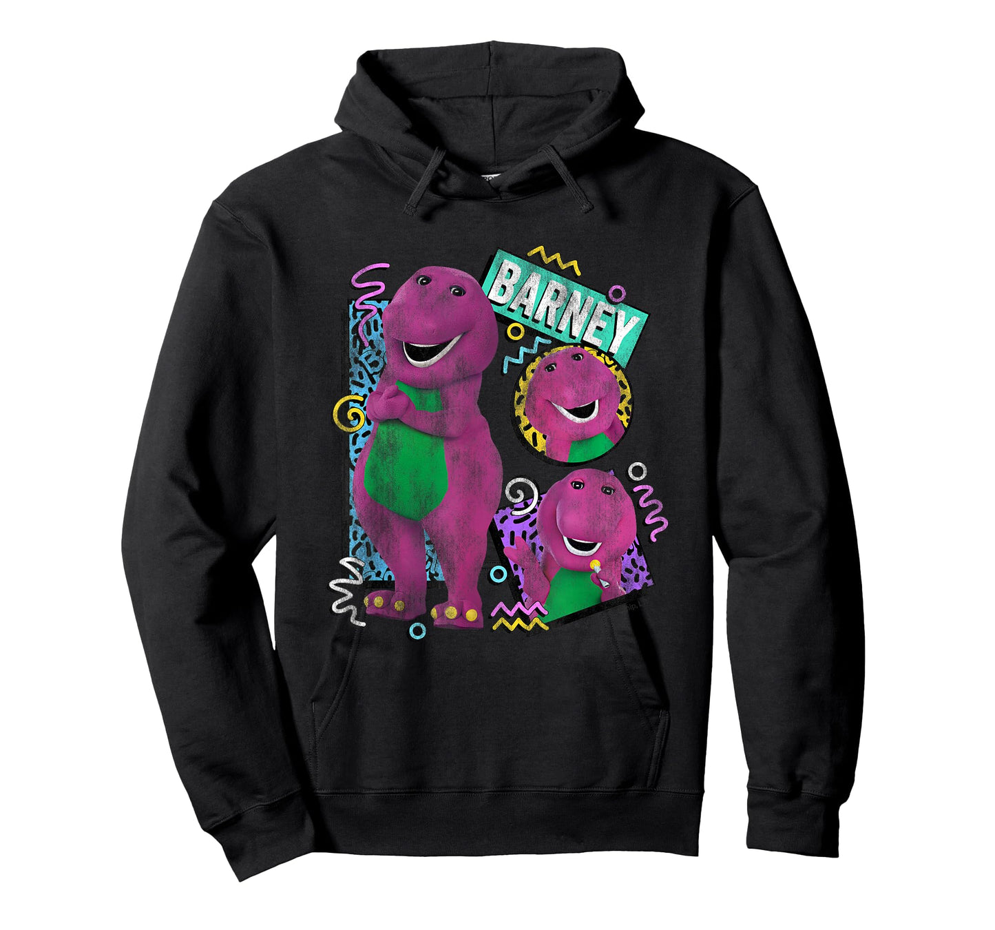Barney 90s Style Colorful Pattern Retro T-Shirt