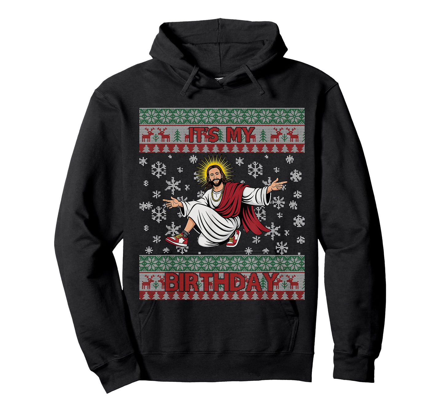 It’s My Birthday Funny Jesus Ugly Christmas Sweater T-Shirt