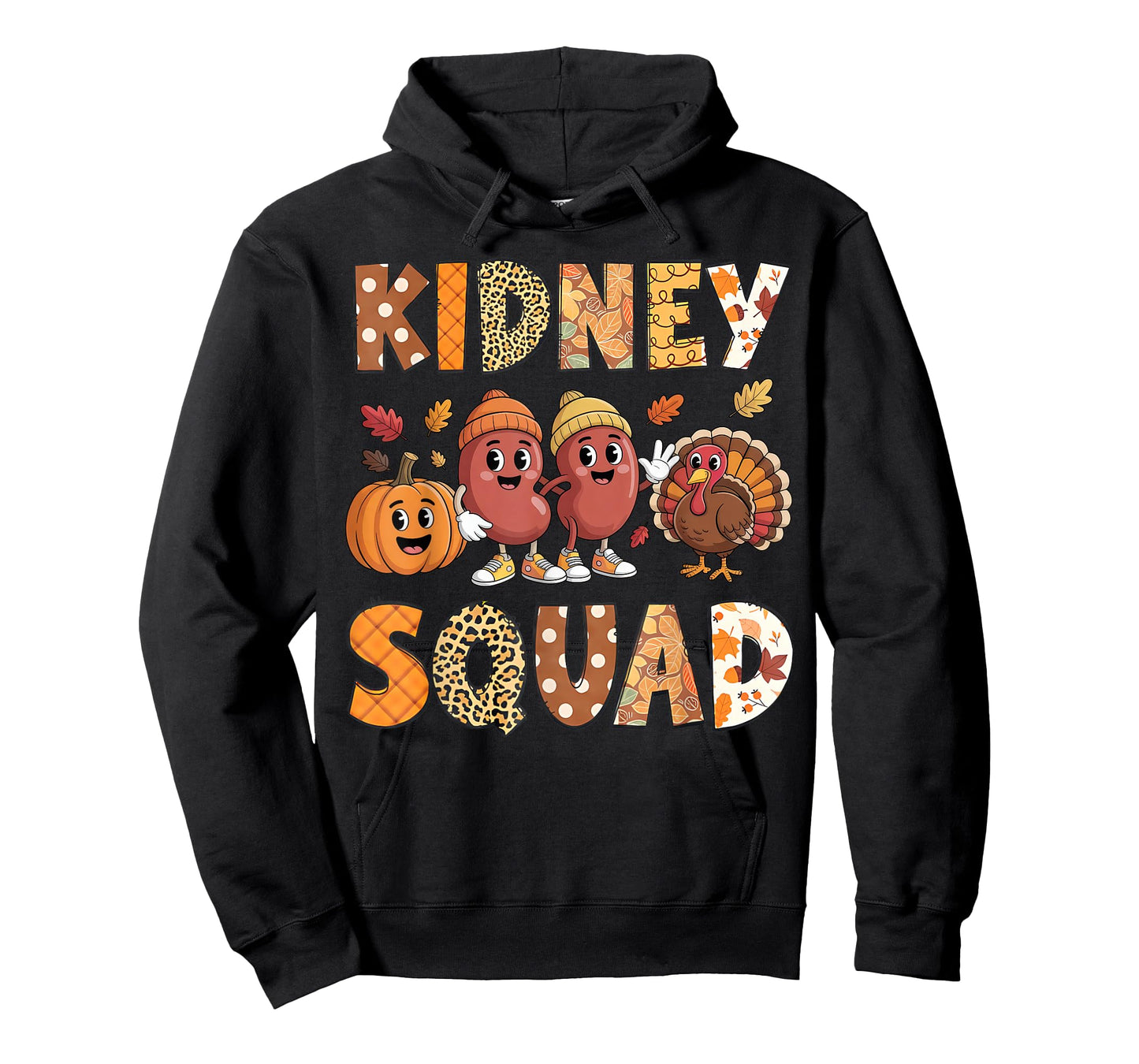 Kidney Squad Turkey Pumpkin Dialysis Nurse Thanksgiving T-Shirt