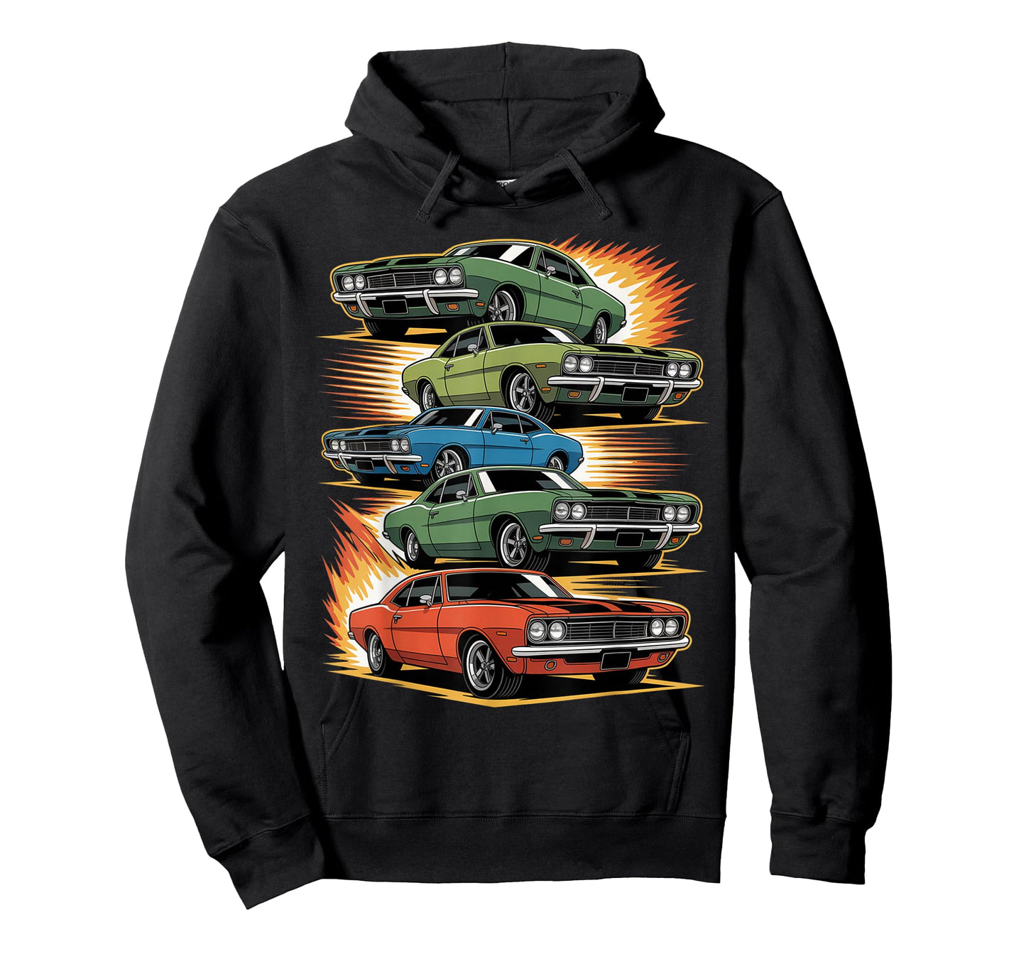 Car Madness Muscle Cars Hotrods and Classic Cars Vintage T-Shirt