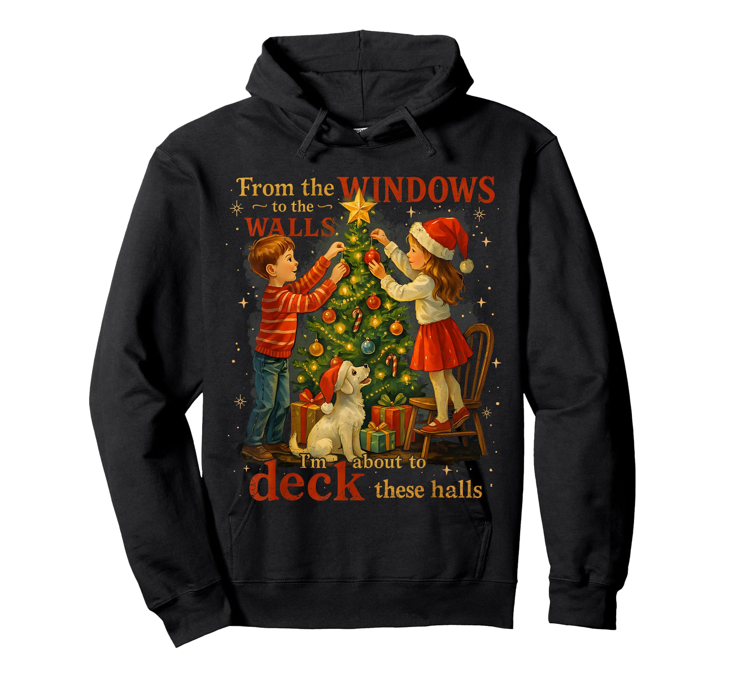 from The Windows to Walls Deck These Halls Christmas T-Shirt