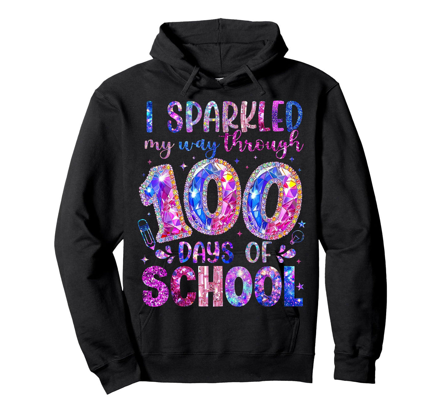 I Sparkler My Way Through 100 Days of School Student Teacher T-Shirt