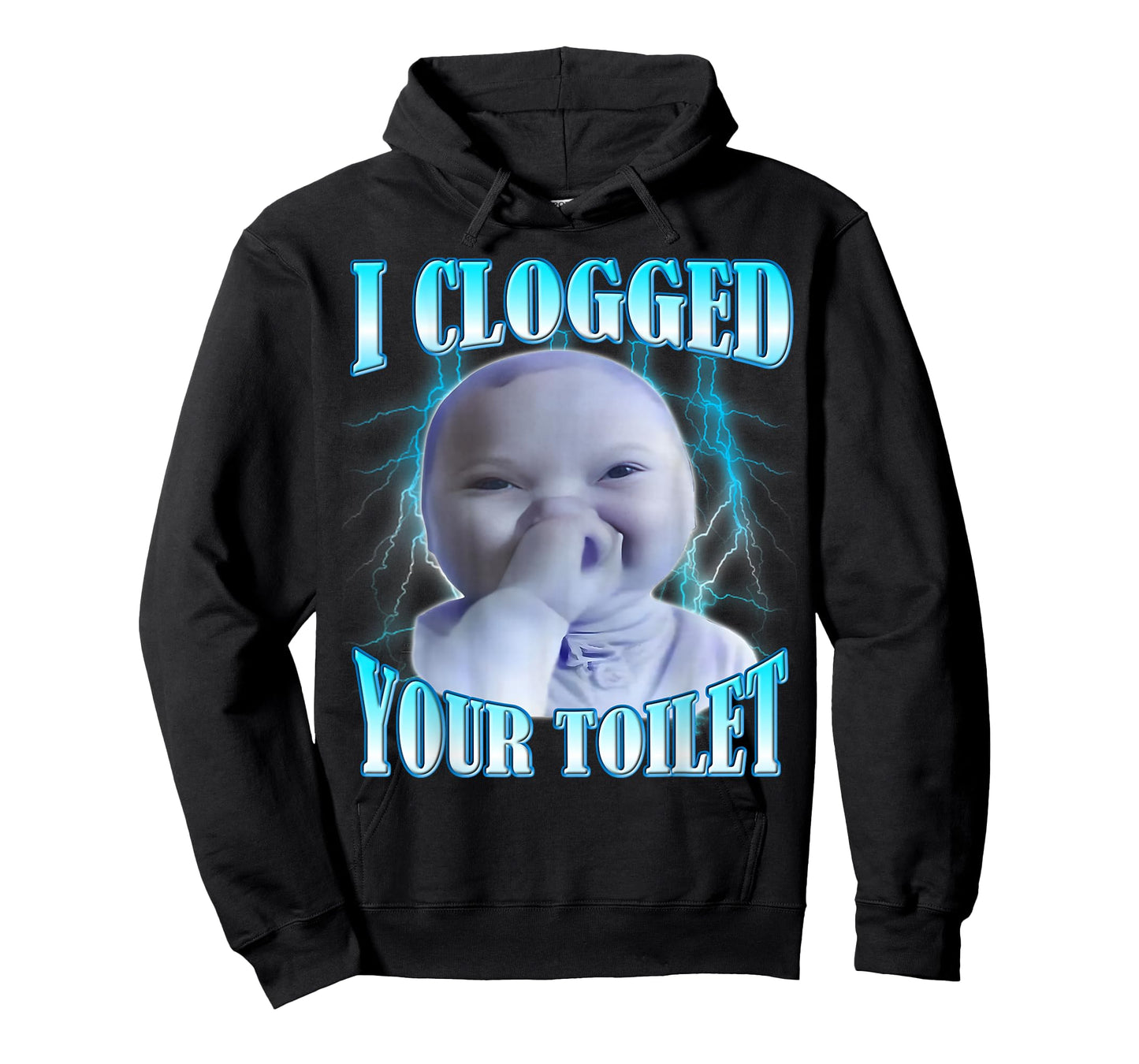 I Clogged Your Toilet Funny AI Baby Meme Brainrot T-Shirt
