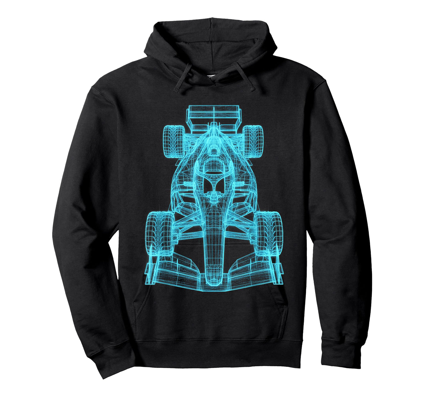 Automotive Blueprint Wireframe Engineering Racing Car T-Shirt