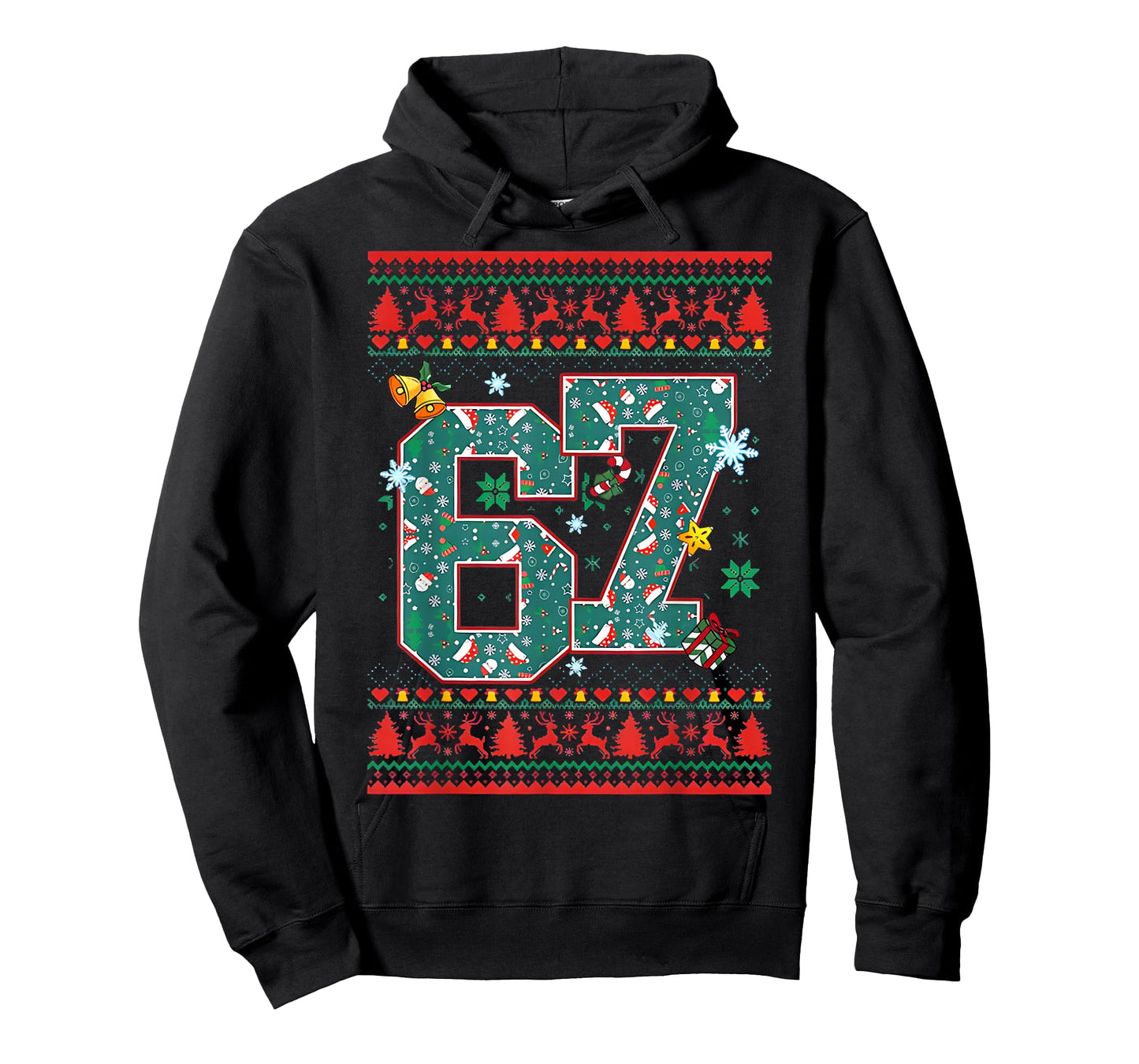 Retro 67 Six Seven Christmas Shirt Meme T-Shirt