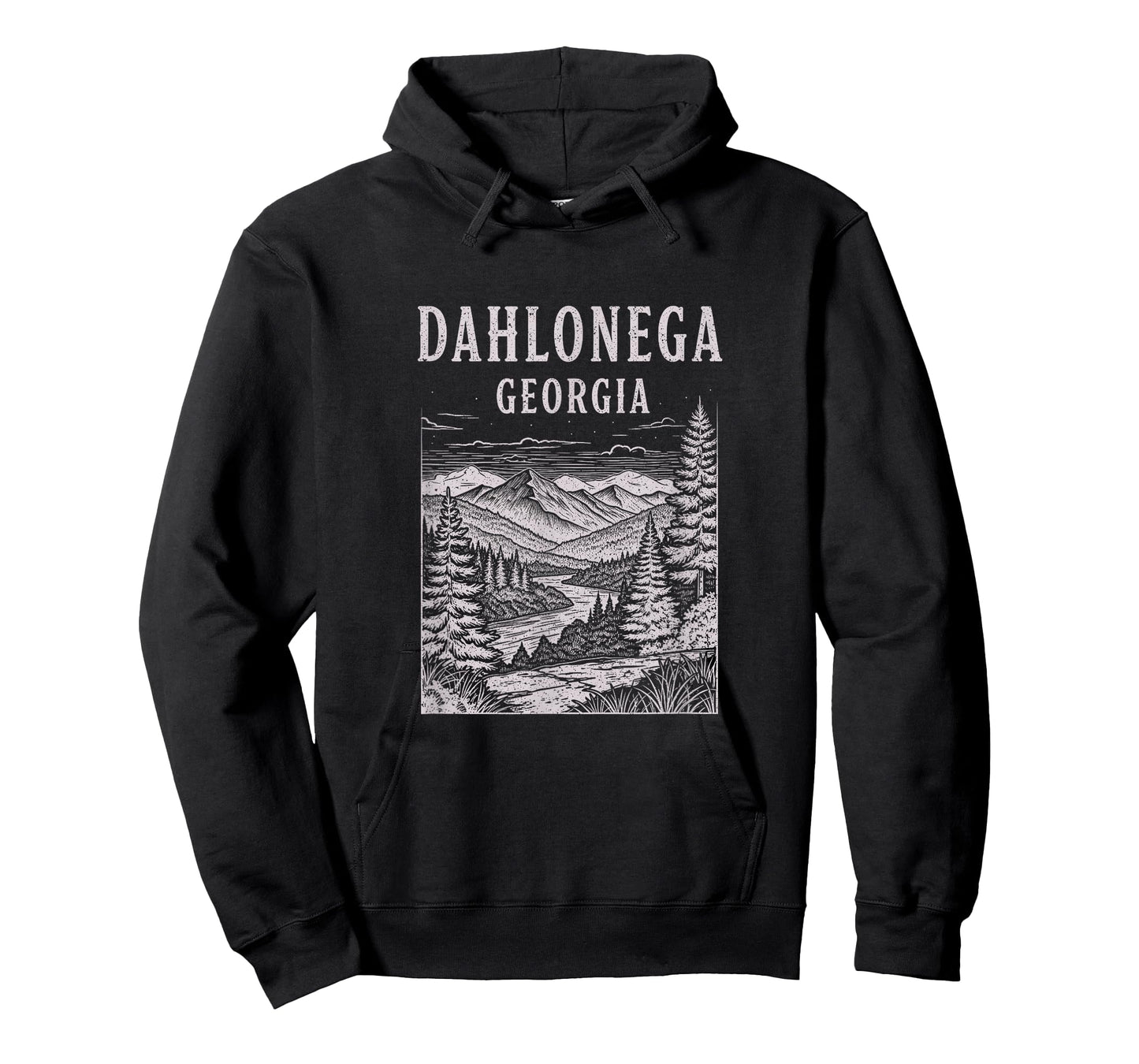 Vintage Dahlonega Georgia Drawing Art Design T-Shirt