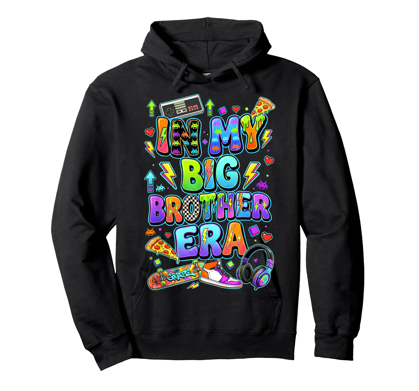 in My Big-Brother Era Retro Gamer Boys Sibling Announcement T-Shirt