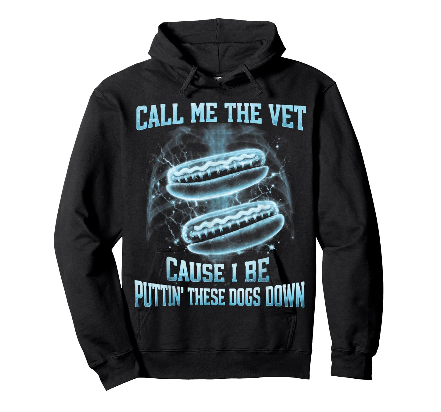 Call Me The Vet Cause I Be Puttin' These Dogs Xray Hotdog T-Shirt