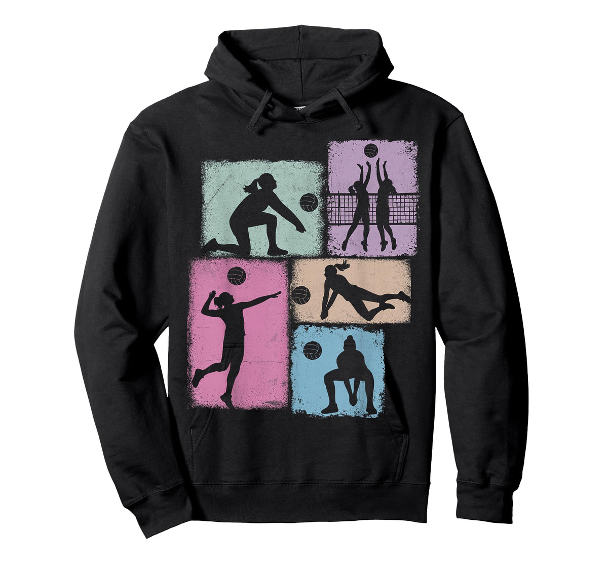 Volleyball Player Collage Women Kids Coach Youth Girl T-Shirt