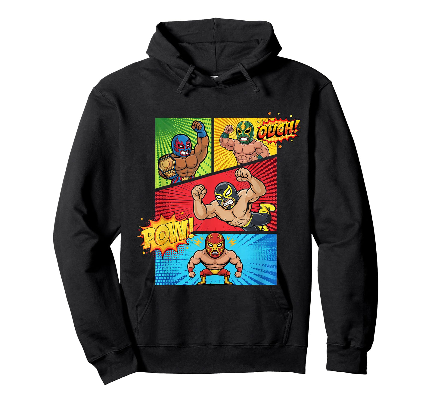Lucha Libre Comic Book Mexican Wrestling Cartoon Wrestler T-Shirt
