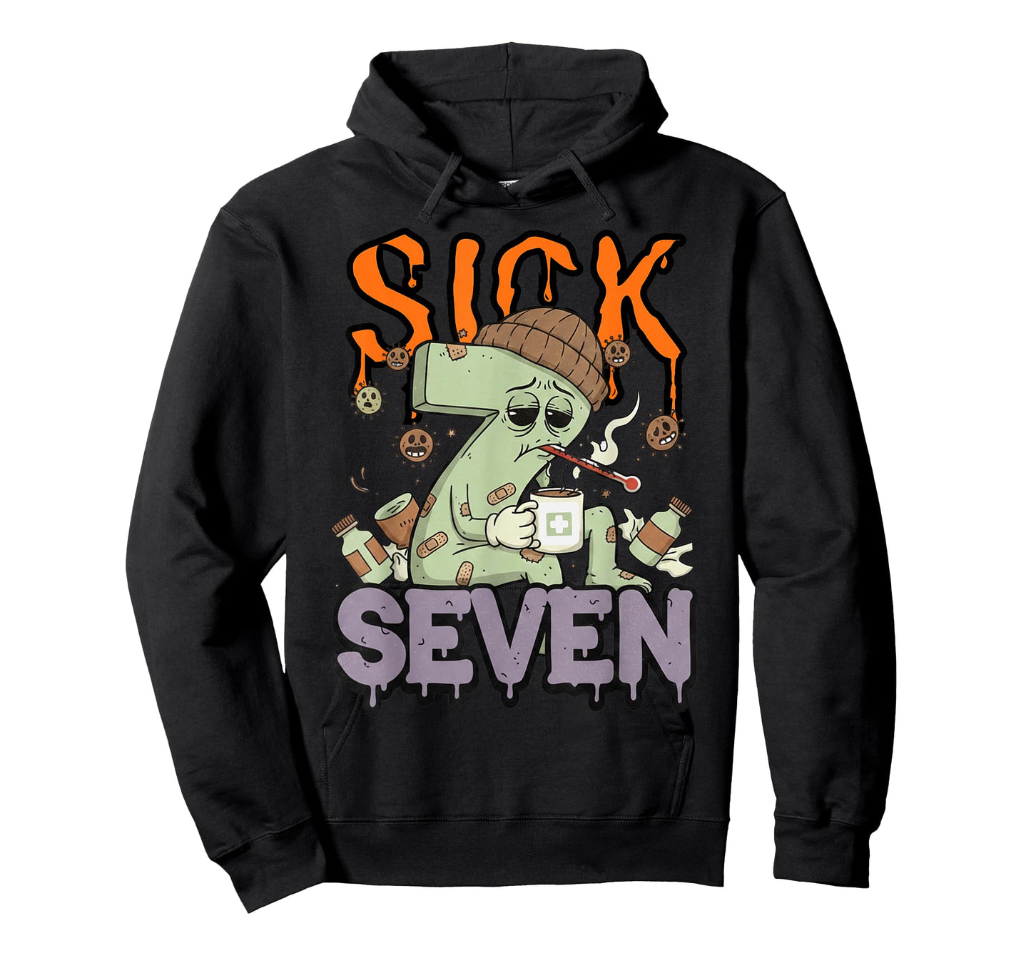 Sick Seven Meme Tee 67 Six Seven Funny Wordplay Halloween T-Shirt