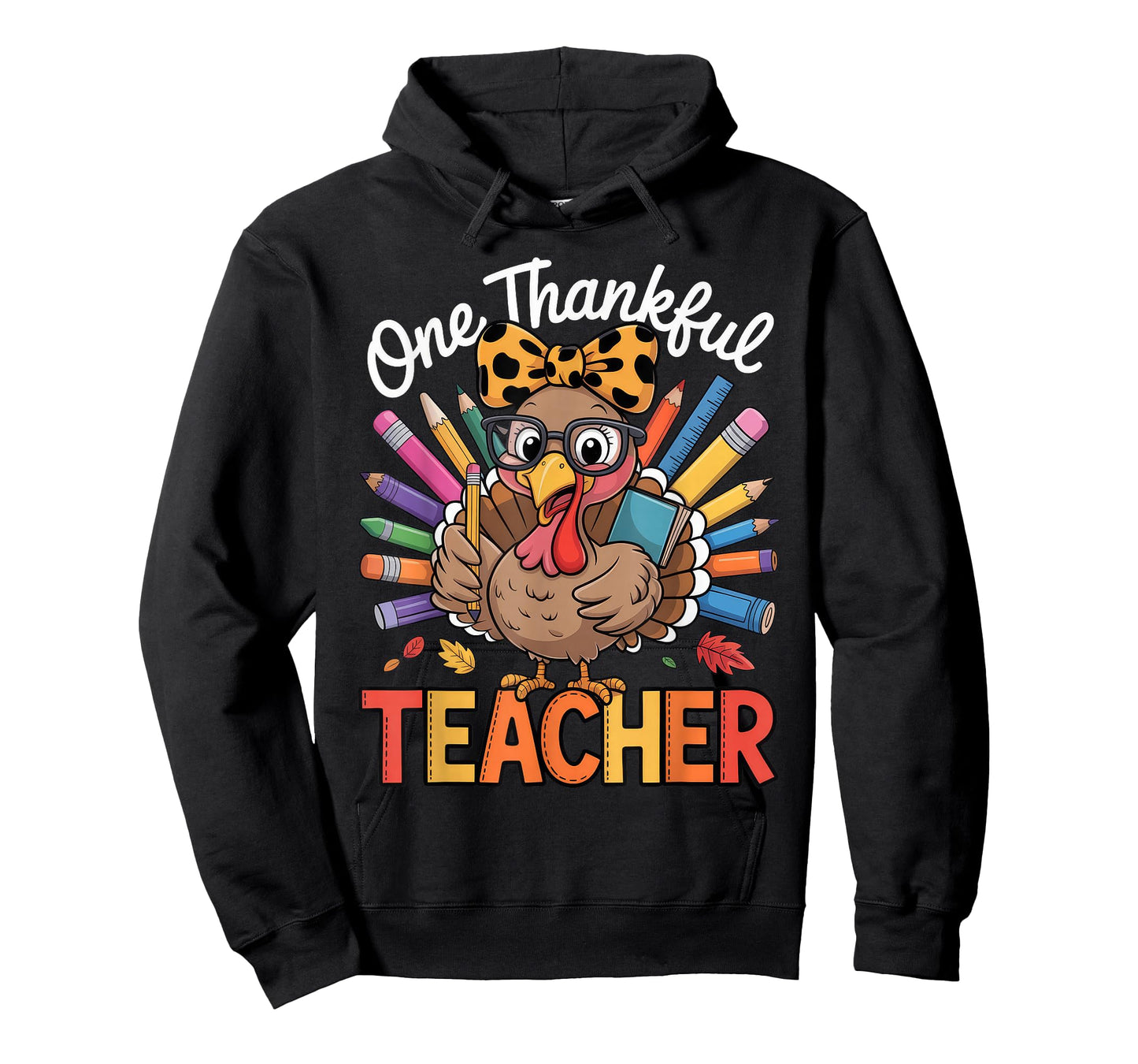 One Thankful Teacher Thanksgiving Turkey T-Shirt