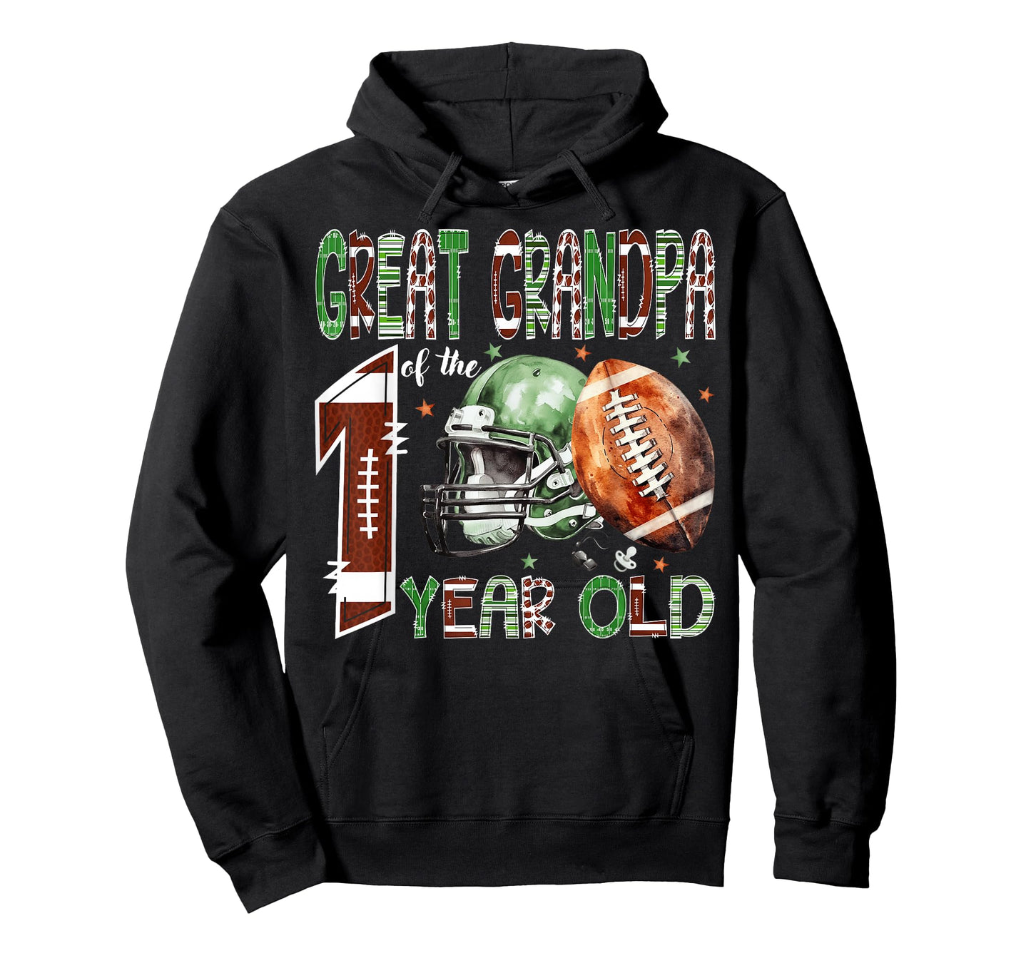 Great Grandpa of The 1 Year Old Football 1st Birthday Boy T-Shirt