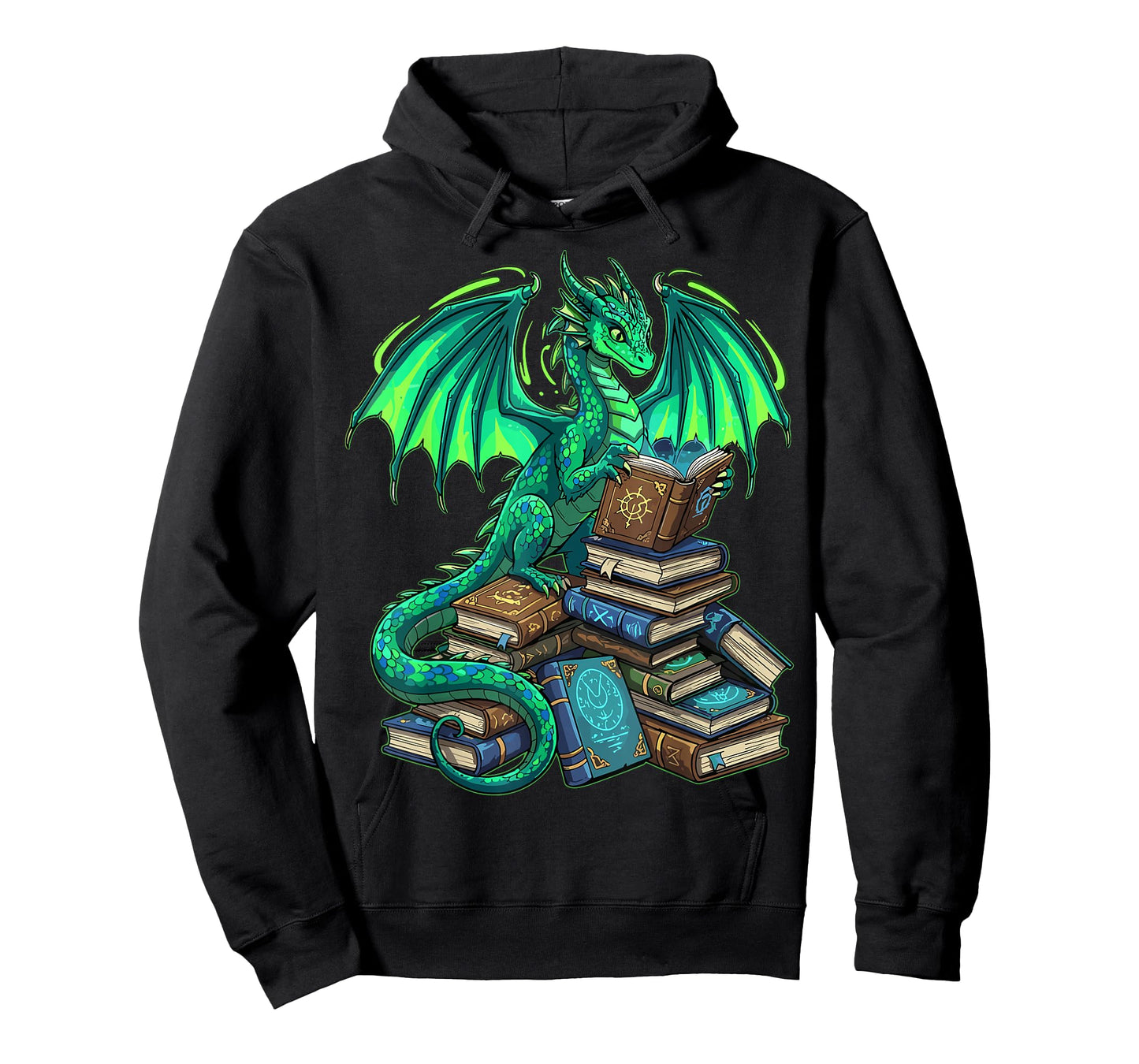 Book Dragon Reading Fantasy T-Shirt