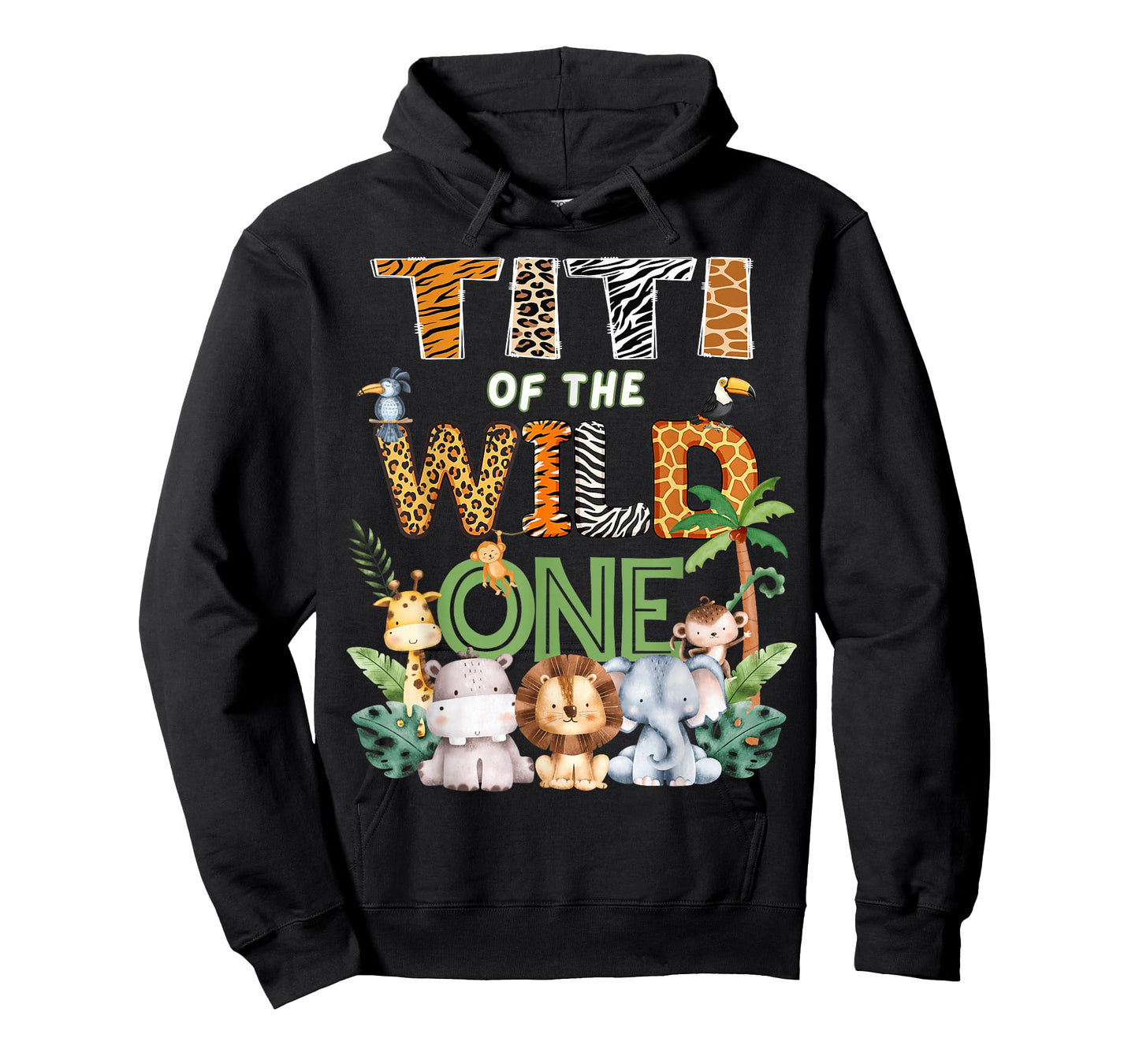 Titi of The Wild One Safari 1St Birthday Kids T-Shirt