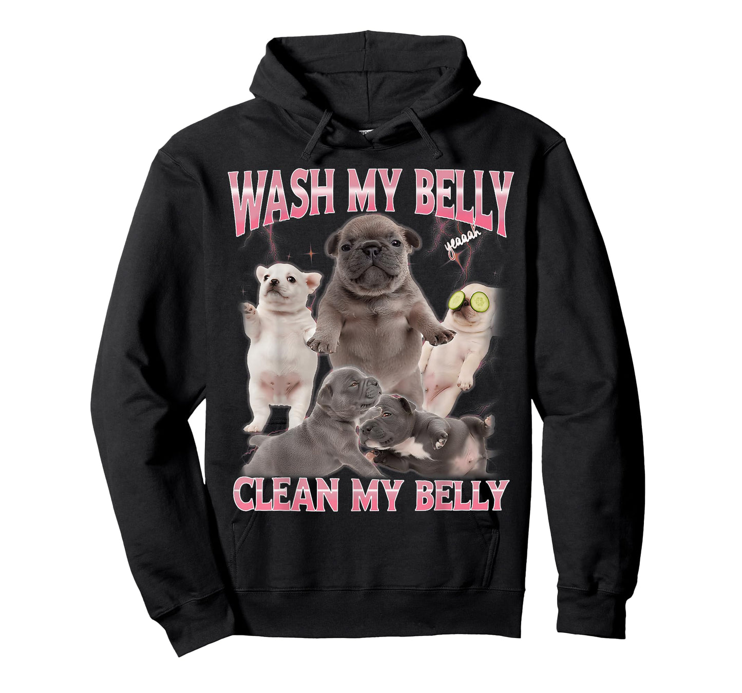Pibble Meme Wash My Belly Funny Dog Clean My Belly Meme T-Shirt