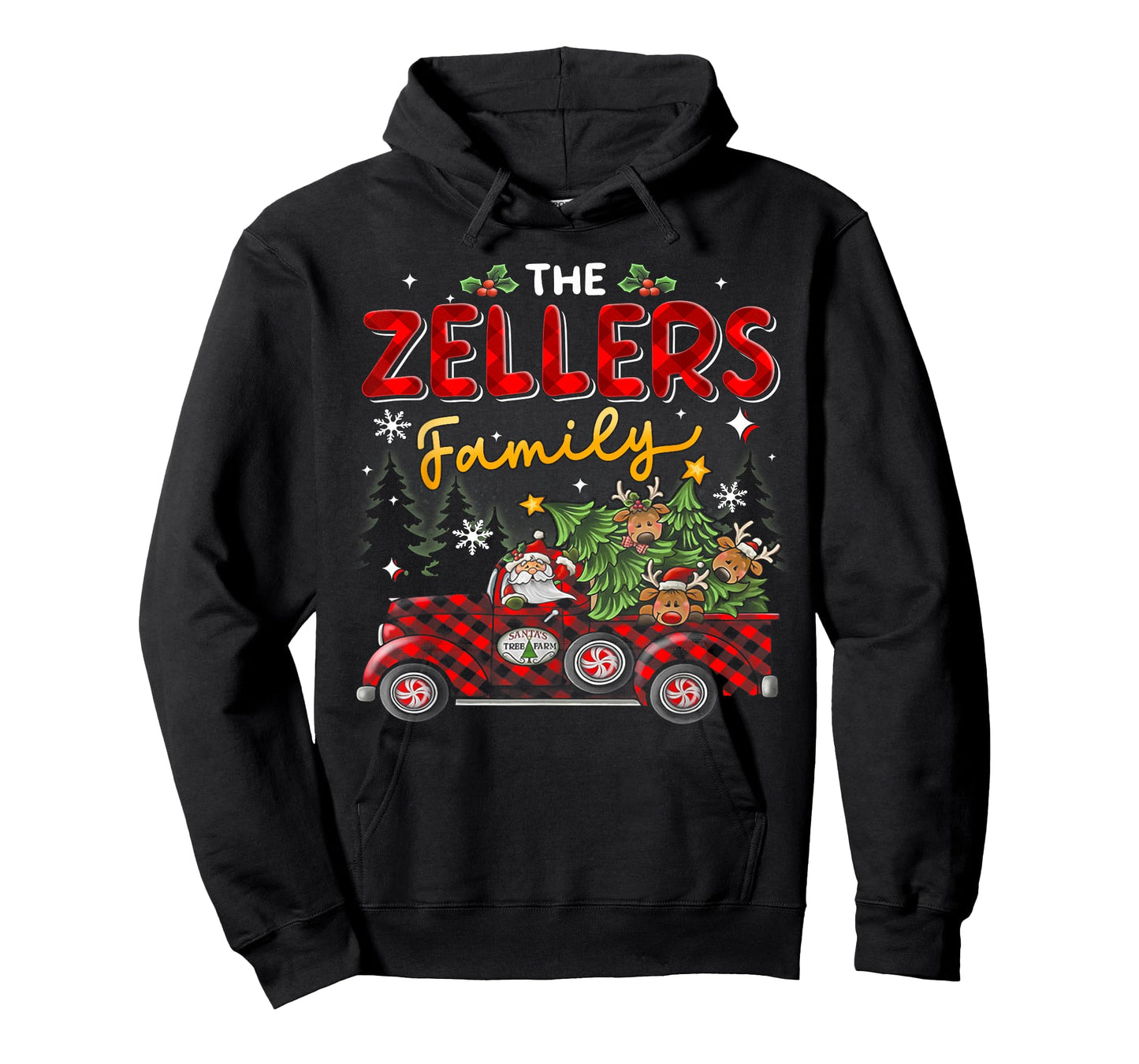 The Zellers Family Christmas Matching Pajamas Group Gift T-Shirt