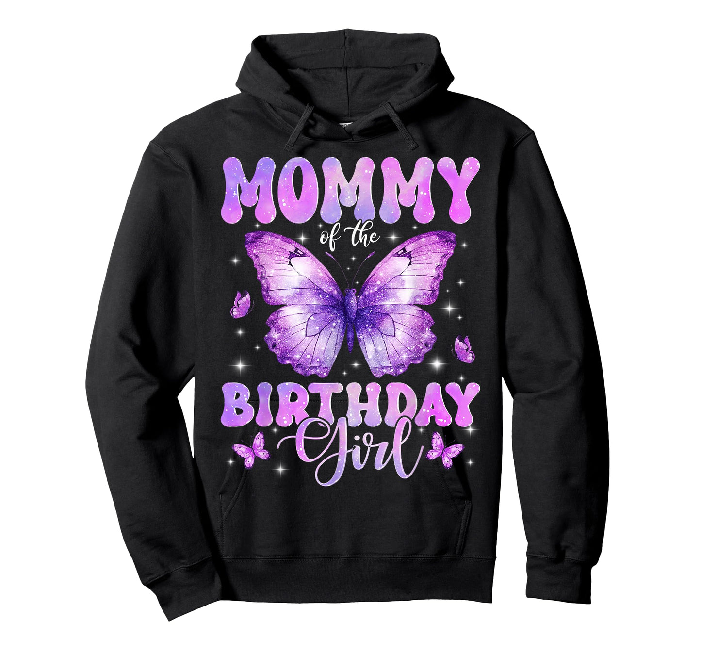 Mommy of The Birthday Girl Butterfly Funny Family T-Shirt