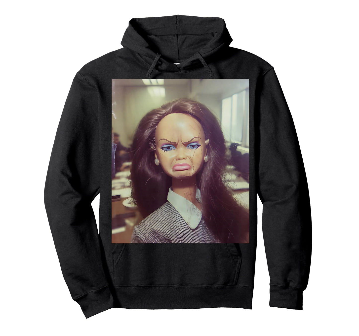 Distressed Doll Face Meme T-Shirt