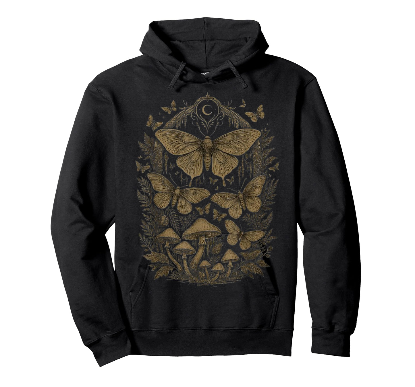 Cute Fairycore Floral Moth Aesthetic Girls Women Graphic T-Shirt