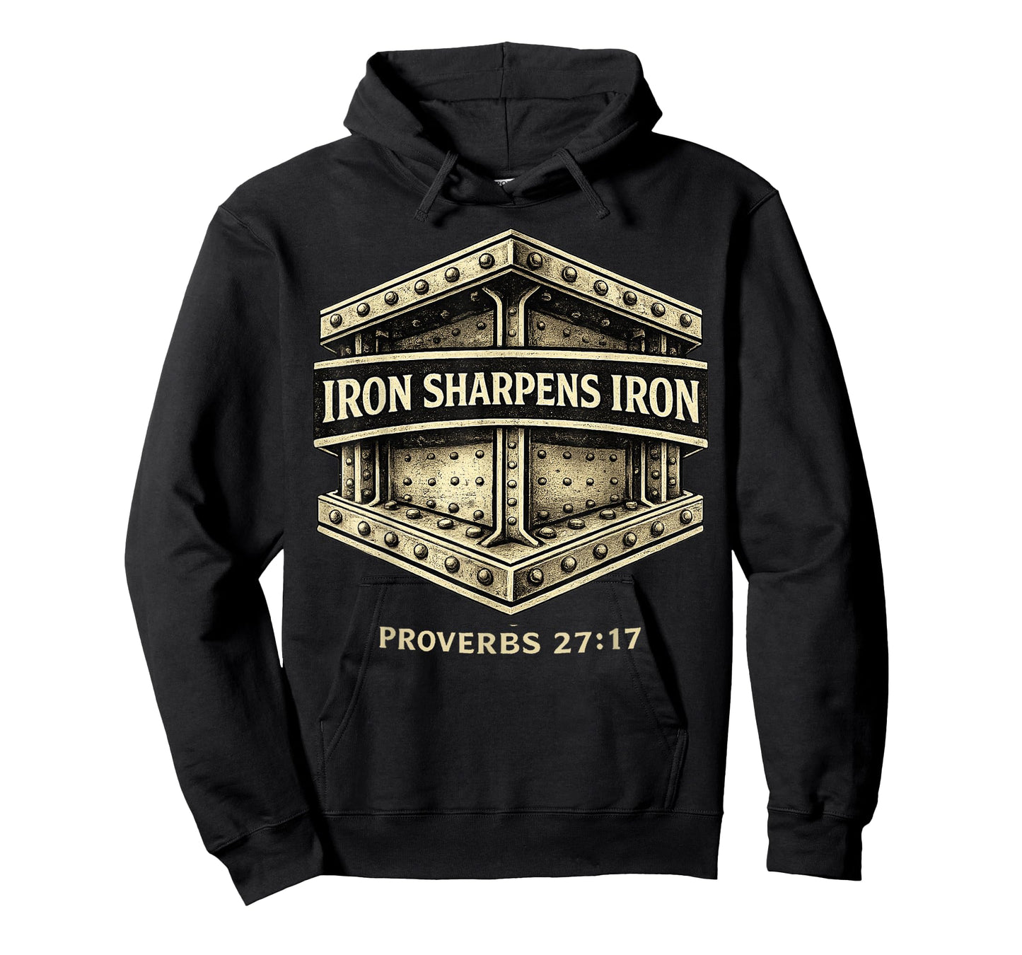 Iron Sharpen's Iron Christian Men Bible Scripture Gym Workou T-Shirt